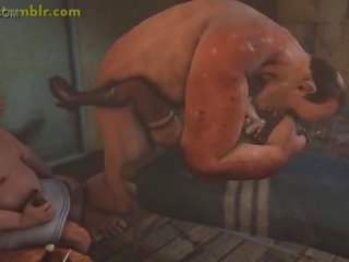 Lulu fucked grūti uz 3d monstrs x nominālā video animācija