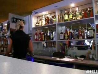 Beguiling grand bartender banged for cashmoney