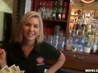 Terrific euro bartender rihanna samuel fucked
